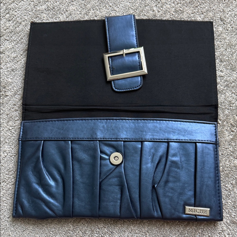 Miche Metallic Navy Classic Shell with Silver Buckle